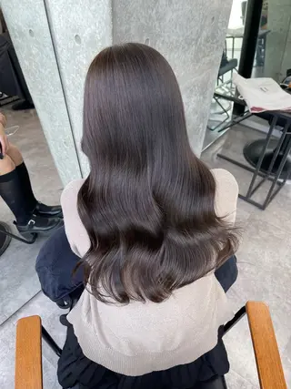 ロング カラー 髪質改善/堀江 ケアカラーtoshiのヘアスタイル