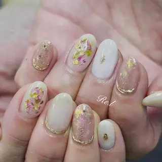 ネイル モチの良さ◉ フィルインネイル♡のネイルデザイン