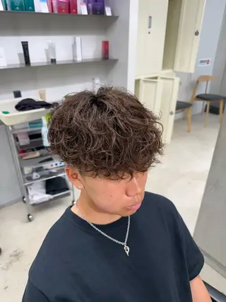 パーマ メンズ 深谷 侑亮のヘアスタイル