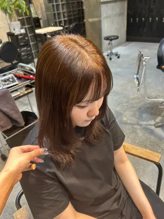 ミディアム 透明感カラー/おがわ まな🎀のヘアスタイル