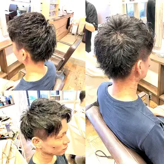 ショート パーマ カラー ヘアアレンジ メンズ 💜髪の救世主💜 MASAのヘアスタイル