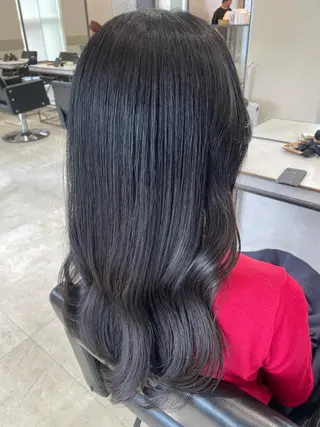 ロング カラー ヘアアレンジ 透明感カラー✨艶髪 制作🌱山根あゆみのヘアスタイル