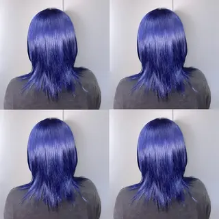 ミディアム カラー ブリーチなし透明感 カラー🤍ྀིきららのヘアスタイル