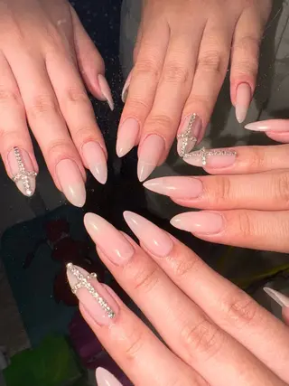 ネイル 33nail✴️栄 スミレ❇️Gel-xのネイルデザイン