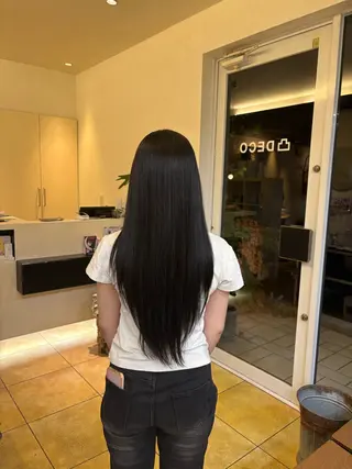 ロング カラー 東 結菜のヘアスタイル