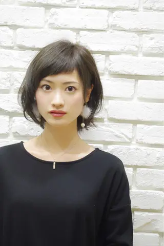 ショート ミディアム カラー 松田 光雄のヘアスタイル