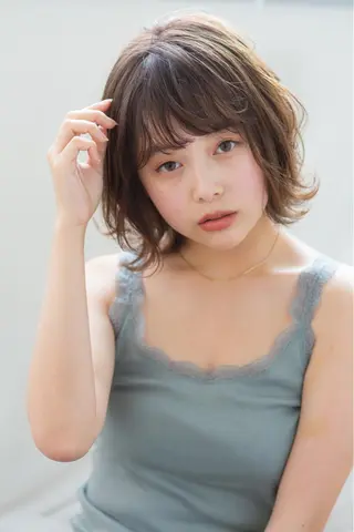 ミディアム カラー 💁♂️メンズカッ トパーマ💈大田涼華のヘアスタイル