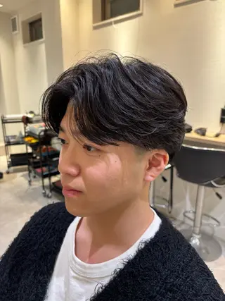 パーマ メンズ メンズパーマ美容師 りゅうせいのヘアスタイル