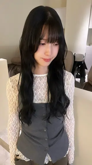 ロング 晴天/エクステ🪽 透明感カラー/艶髪のヘアスタイル