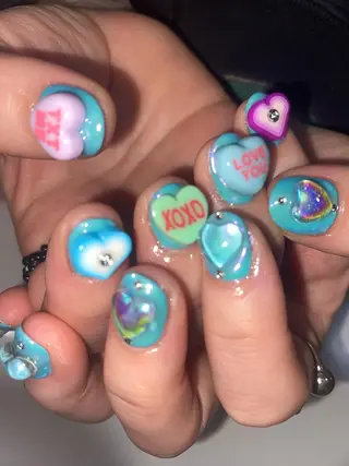 ネイル 個性派🌺推しネイル 💅💞hota🐇のネイルデザイン