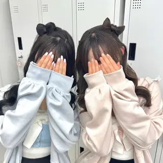 ロング ヘアアレンジ ヘアメ🎀ハイトーン 🩵エクステ🪄しほのヘアスタイル