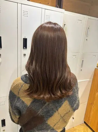 セミロング カラー .sirohair momoka🫧のヘアスタイル