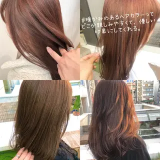 カラー パーマ ヘアアレンジ 髪質改善/韓国風 レイヤー/田村祐樹のヘアスタイル