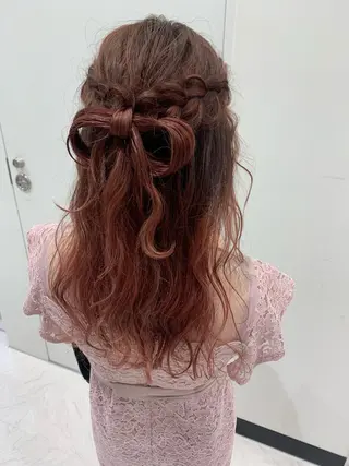 ロング ヘアアレンジ 透明感♡︎♡︎ 佐々木早苗のヘアスタイル
