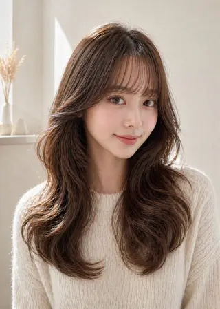 ロング カラー 縮毛矯正/髪質改善 ⭐️レイヤーの達人悟のヘアスタイル