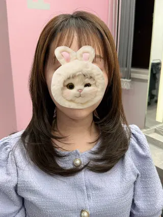 セミロング Ryuya RLINOのヘアスタイル