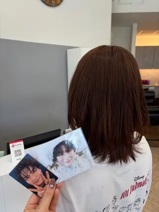 セミロング 蓮池 愛海のヘアスタイル