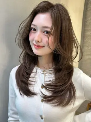 ロング カラー レイヤー/髪質改善 Lond ambreのヘアスタイル
