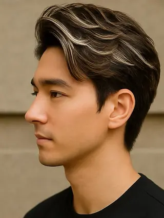 ショート カラー メンズ特化美容師 カラー専門ぺーターのヘアスタイル
