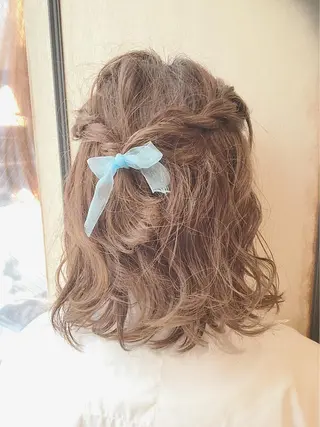 ミディアム ヘアアレンジ 🍊新宿南口🍊 ERINAのヘアスタイル