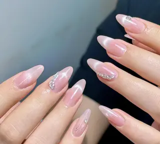 ネイル By moonネイル 🌷ワンホン/韓国風のネイルデザイン