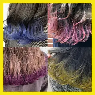 セミロング カラー 🎀 原宿/ブリーチ 🎀 ♡Reina♡のヘアスタイル