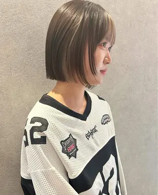 ショート 透明感カラー/ボブ 高野菜瑠のヘアスタイル