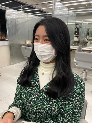 ロング 暖色🎀ゆるふわ☁️ MOERI 🍒のヘアスタイル
