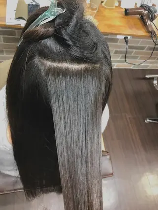 ロング カラー あべ 💆♀️🫧のヘアスタイル
