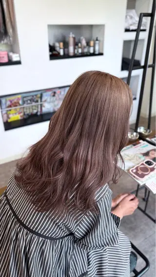 セミロング カラー カットモデル✂️ ゆうかのヘアスタイル