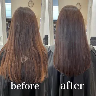 ロング 縮毛矯正/髪質改善 主税巧一のヘアスタイル