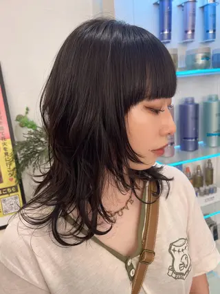 ロング カラー ツヤ感カラー 🩵かりんのヘアスタイル