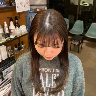 ロング カラー 桑田 真奈のヘアスタイル