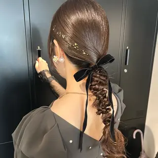 ロング ヘアセット/透明感 カラー/MIHO♡のヘアスタイル