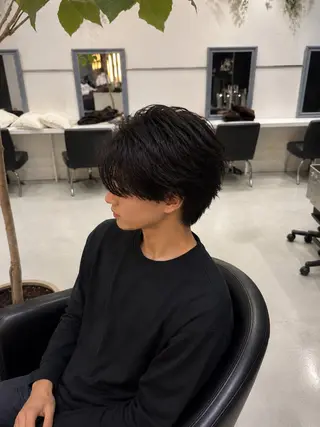 パーマ メンズ 井上 慈温のヘアスタイル