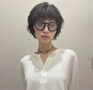 ショート パーマ 天神NEW open 似合わせ/西田省吾のヘアスタイル