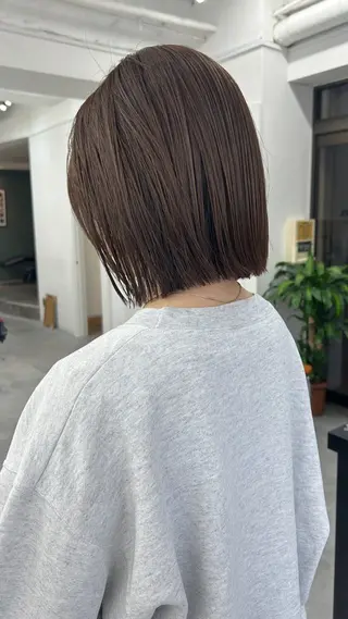 ミディアム カラー レイヤーボブ/ 艶カラー/サナ🌼のヘアスタイル