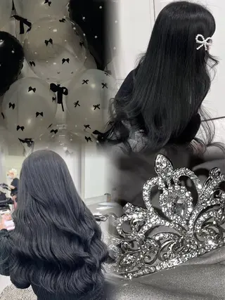 ミディアム カラー ヘアアレンジ 🌈くれは🎨デザイ ン🌟ダメージレスのヘアスタイル
