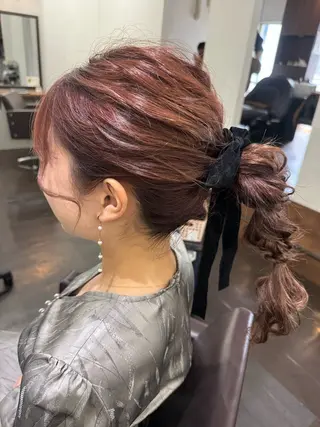 ロング カラー ヘアアレンジ 🌷栄駅/髪質改善 ヘアセット/モネ🌷のヘアスタイル