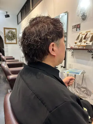 パーマ メンズ 熊倉 空のヘアスタイル