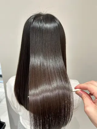セミロング パーマ 中川 拓弥のヘアスタイル