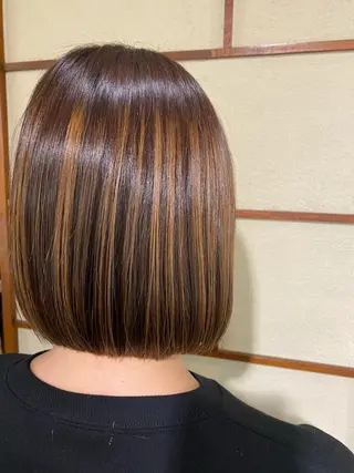 ミディアム 白井 雅美のヘアスタイル