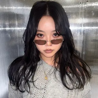 ロング カラー Rena✴︎トレンド ×スタンダードMIXのヘアスタイル