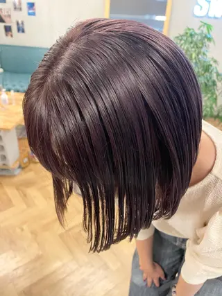 ミディアム カラー パーマ ヘアアレンジ メンズ キッズ ネイル マツエク・マツパ tatsumi/ボブ ウルフ/レイヤーのヘアスタイル