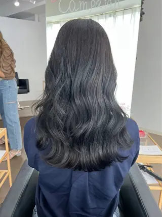 セミロング カラー まほ/ カラーモデル募集中のヘアスタイル
