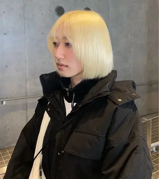 ショート カラー 🌈メンズパーマ🌈 メンズカットアリサのヘアスタイル