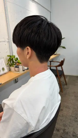 メンズ 透明感カラー さきのヘアスタイル