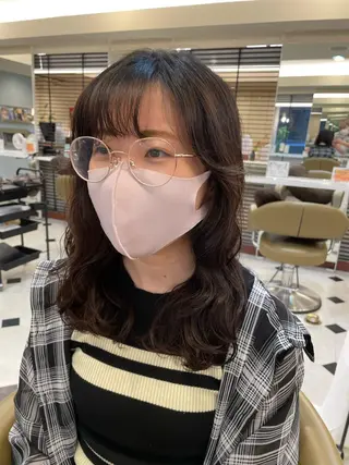 ミディアム デジタルパーマ特化 杉浦 夏生のヘアスタイル