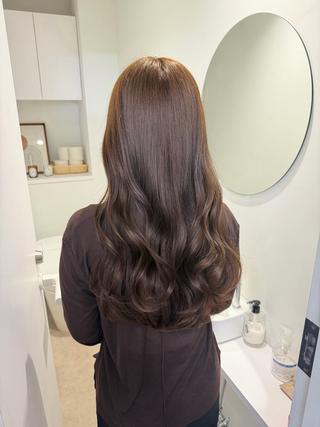 カラー ヘアセット/ベージュ カラー HARU🕯のヘアスタイル