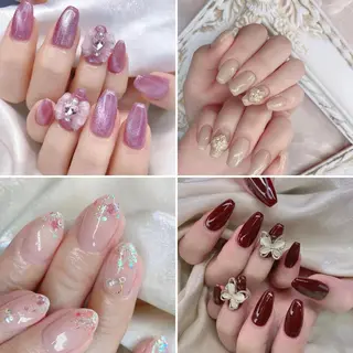 ネイル 渋谷／チップ長さ出し 👑アプレgel-xのネイルデザイン